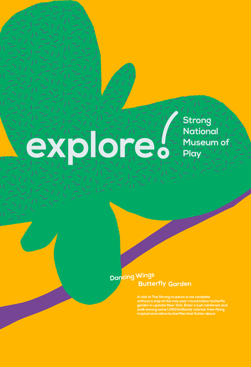 Strong National Museum of Play poster design by CB